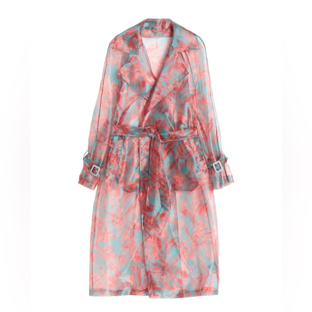 Marciano Pink and Blue Sheer Robe